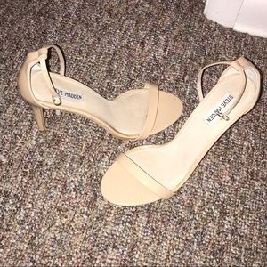 Steve Madden ankle strap heels.